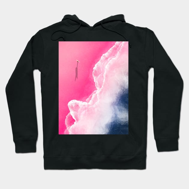 Pink Beach Hoodie by From Above